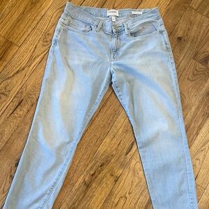 Frame Denim Blue Ankle Cropped Jeans